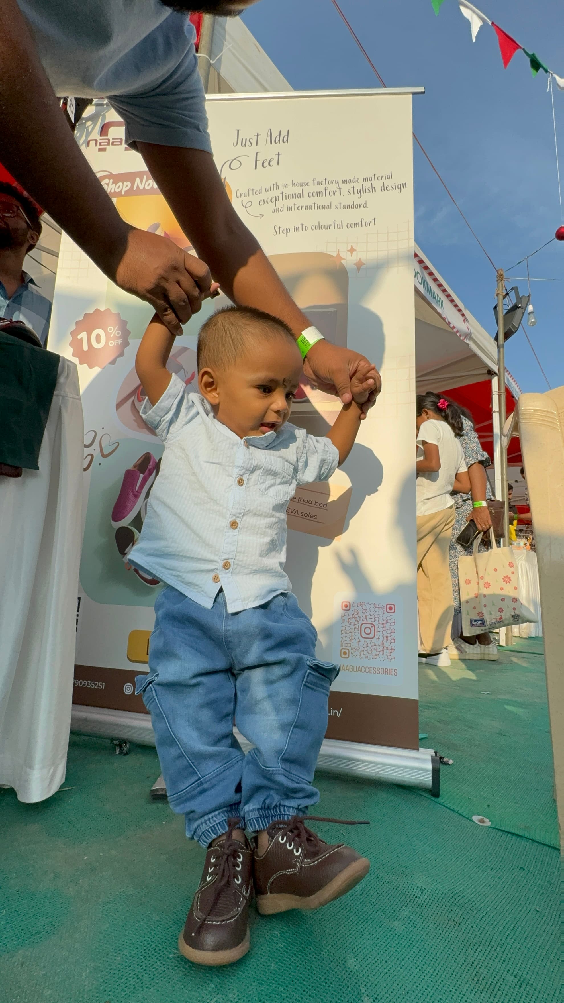 Kids enjoying Naagu shoes