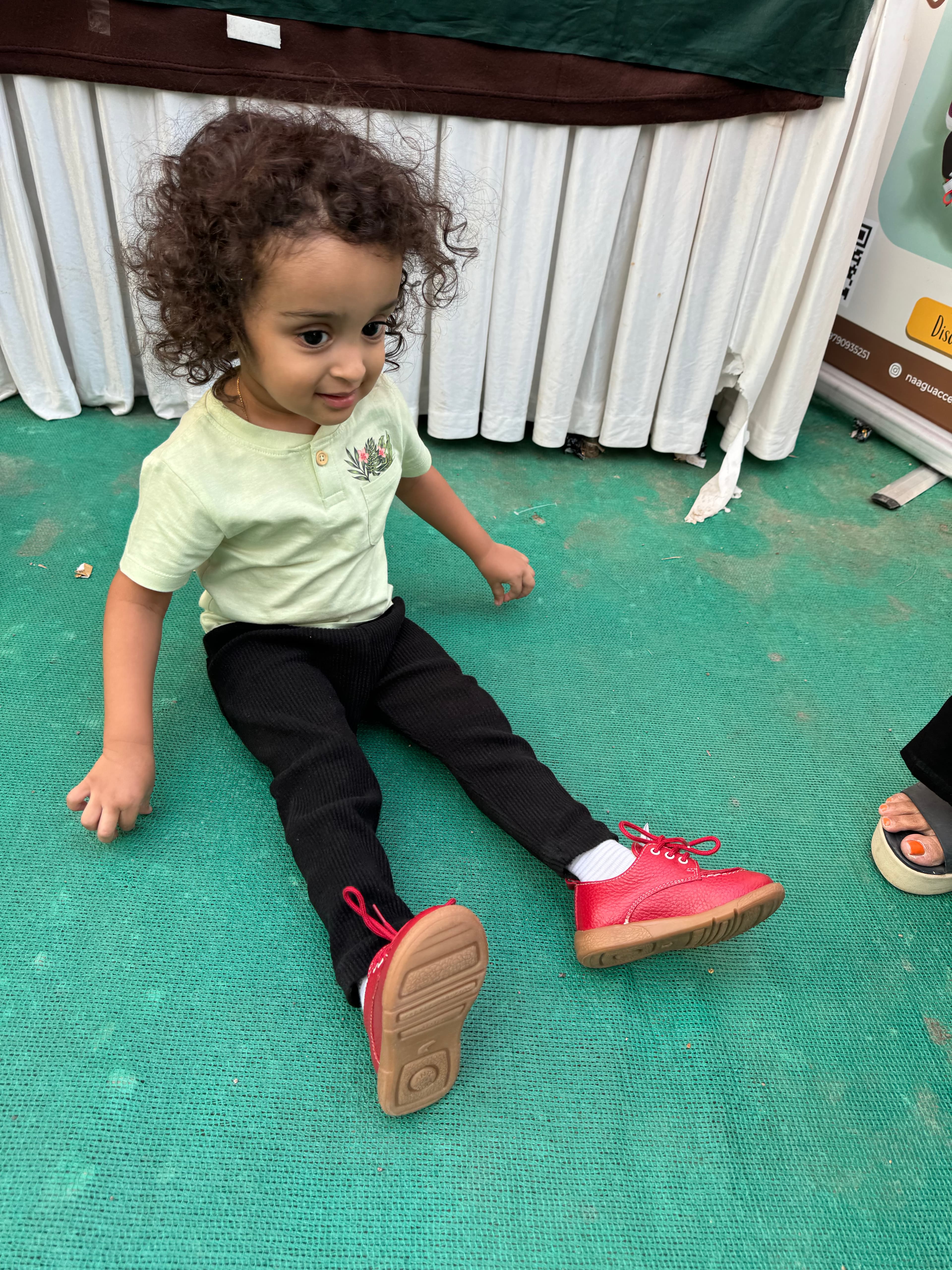 Kids having fun in Naagu shoes